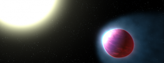 畫家構筆下有平流層的熱木系外行星