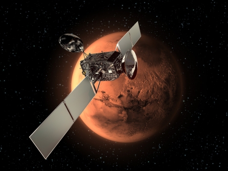 畫家筆下的火星軌道探測衛星