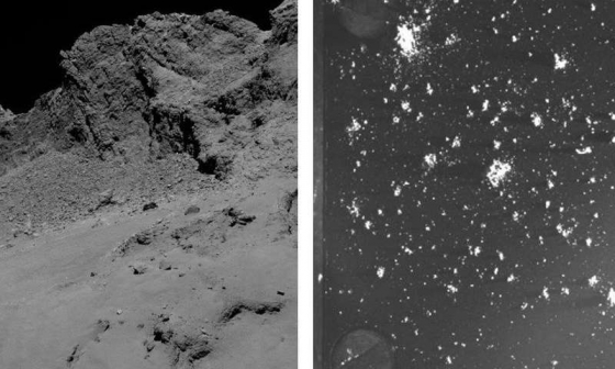 羅塞塔號質譜儀捕捉67P彗星的塵埃粒